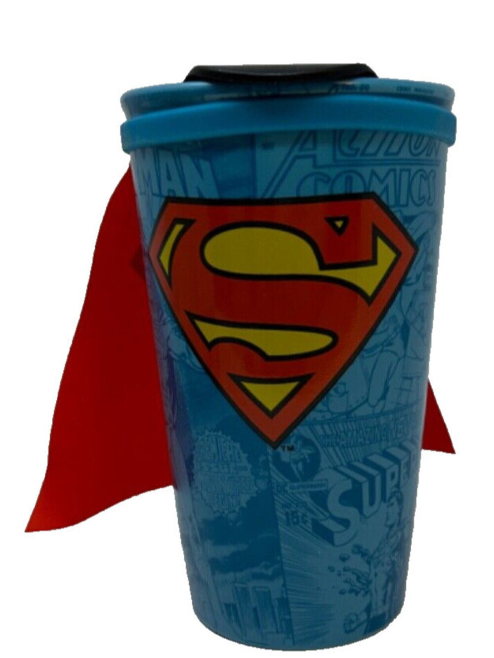 Hallmark - DC - Superman Ceramic Cape Travel Mug with Lid - NEW!